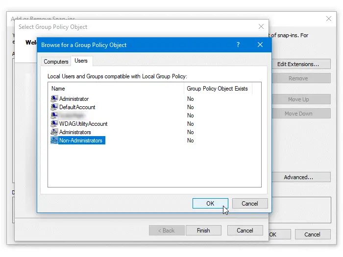 Apply Group Policy to Non-Administrators only