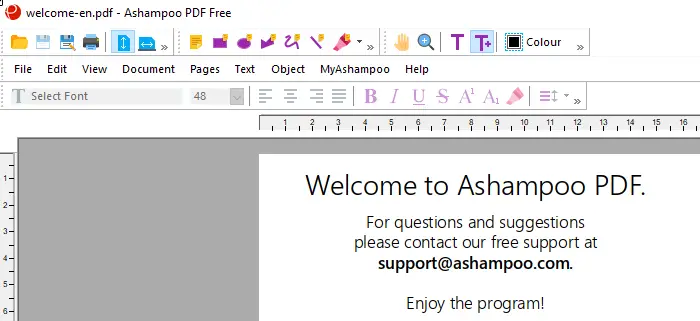 Ashampoo Free PD Editor Tools