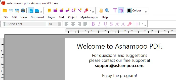 Ashampoo Free PDF Editor Tools