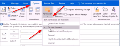PREVENT AUTO FORWARDING BUT ALLOW EXCEPTIONS visual data 8