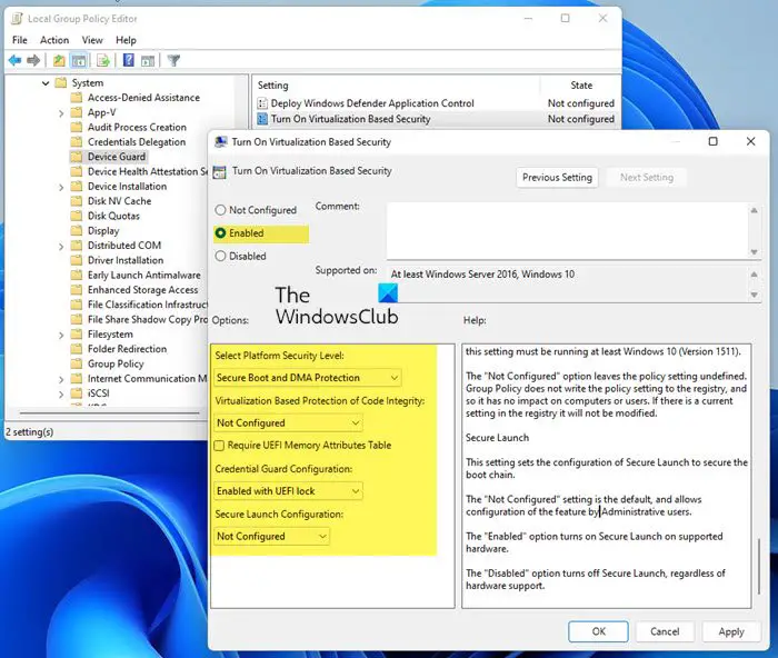 Enable or Disable Credential Guard in Windows