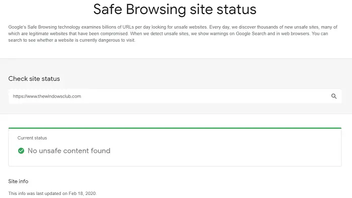 How to check if a Website or URL is safe