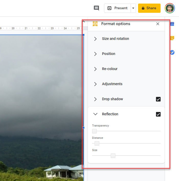 How to edit images in Google Slides without add ons - 39