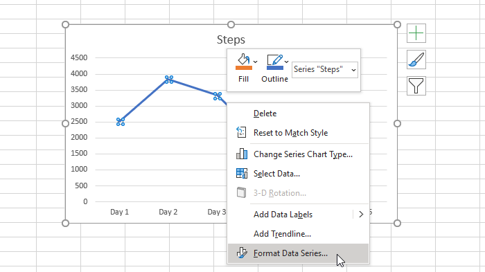 how to use google docs spreadsheet line graph