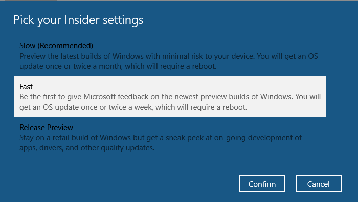 Install Windows 10 Insider