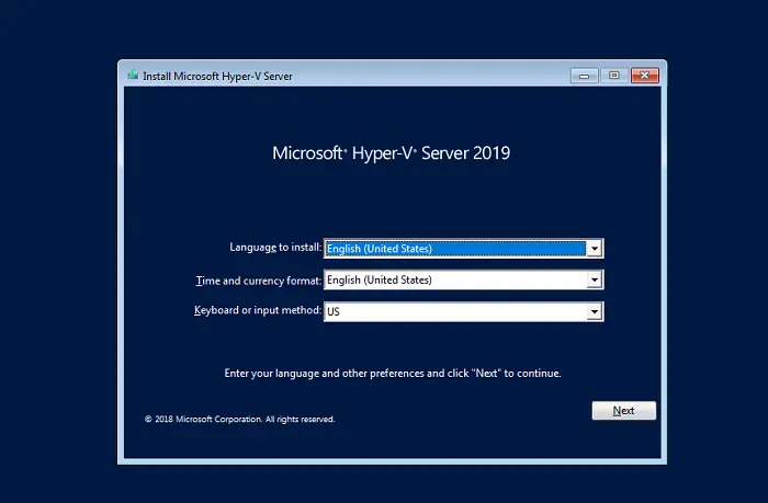 Hyper-V Server Free