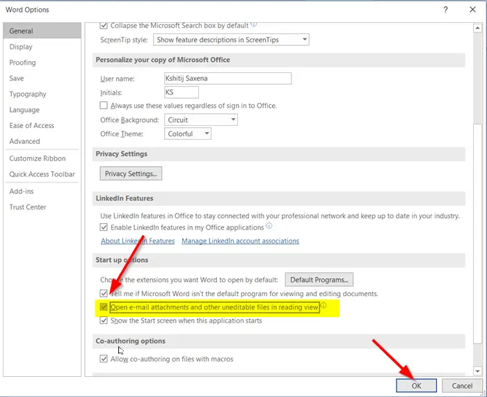 Word opens documents in Read-only mode