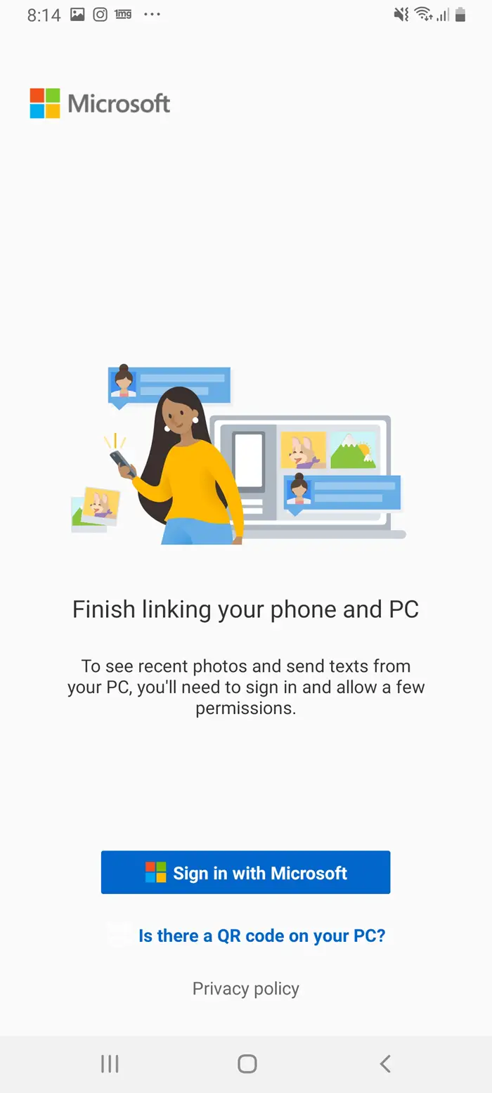 Phone Settings in Windows 10