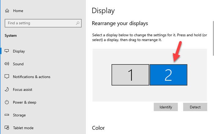 Set different scaling level for the second monitor in Windows 10