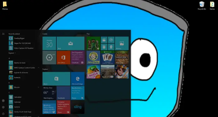 Windows 10 Start Menu grayed out or unresponsive