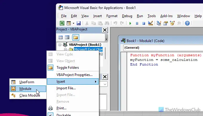 How to create Custom Excel Functions using VBA