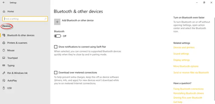 Windows 10 Settings