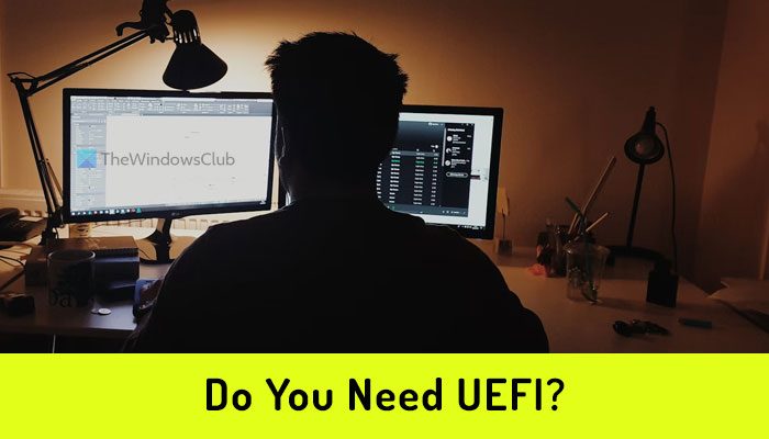 Do you need to enable UEFI to run Windows 11/10?