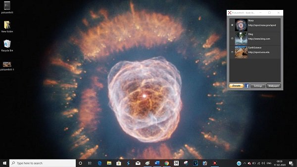 PictureThrill wallpaper changer app for Windows 10