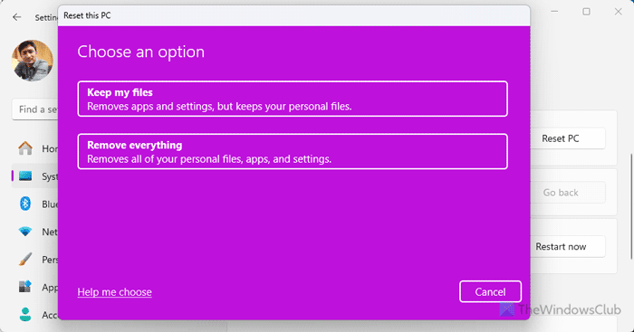 What happens when you Reset Windows 11/10