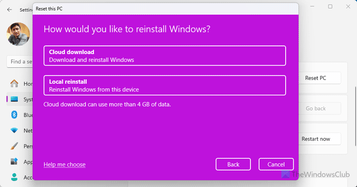 What happens when you Reset Windows 11/10