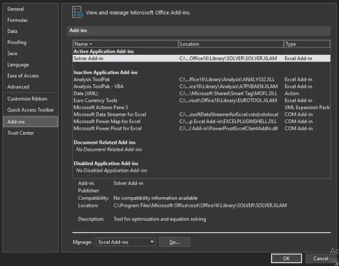 How To Enable The Excel Solver Add In Engineerexcel