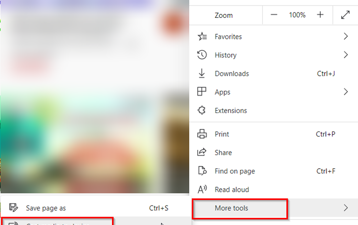 Cast to device option edge
