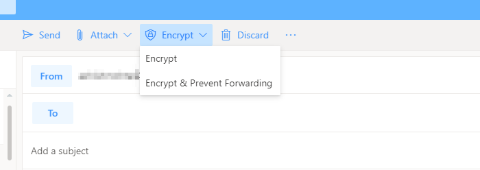 Encrypt Outlook Web Emails