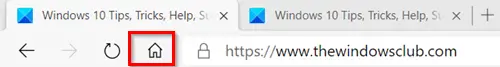 Add Home button to Edge