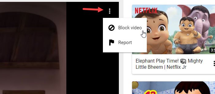 How to block video and channel in YouTube Kids