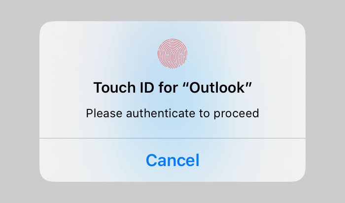 How to lock Outlook for iPad with Touch ID or Face ID