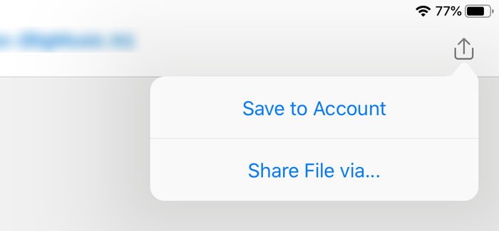 How to save Outlook attachments in Google Drive on iPad