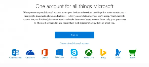 link GitHub or Google account with Microsoft Account