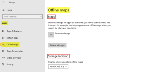 Apps & features in Windows 10 - Functions