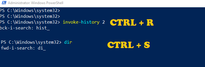 PowerShell Forward Backward Search