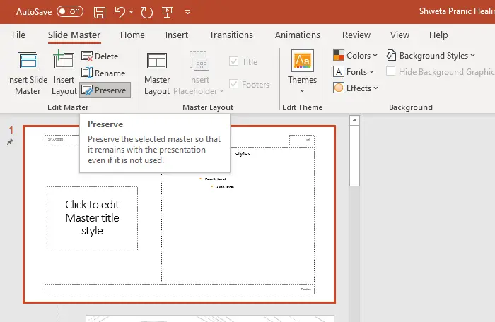 Change the formatting of the complete PowerPoint Presentation