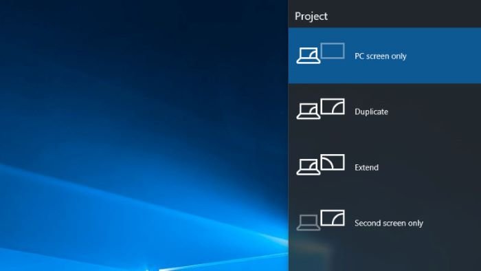 Windows 10 auto reverts Second Screen or Projector Mode to Last active selection