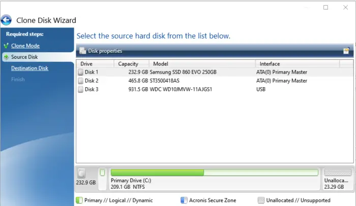 Seagate Disc Wizard create clone of drives