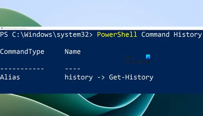 See PowerShell Command History Windows