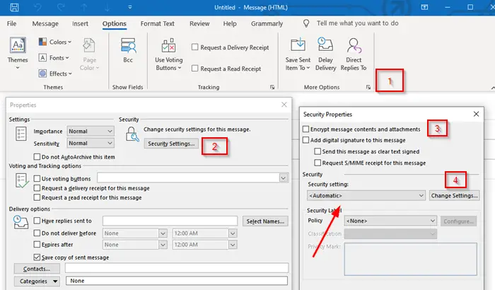 Encrypt Outlook Emails