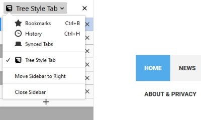 Tree Style Tab add on for Firefox lets you arrange your excess Tabs neatly - 15