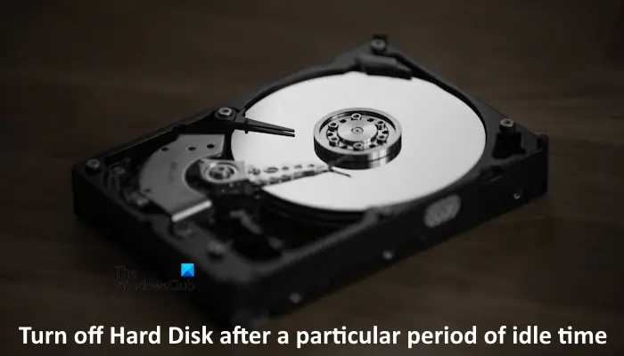 Turn off Hard Disk after particular time