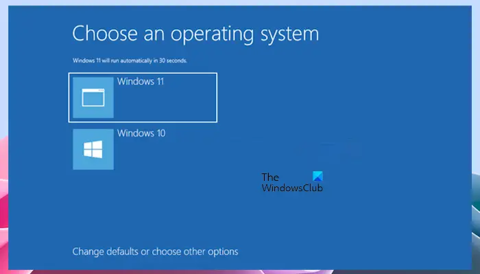 Windows OS missing in Boot Menu