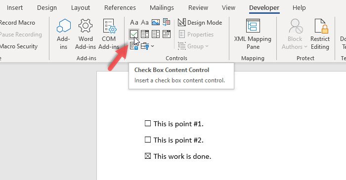 inswrt check box word inswrt check box word