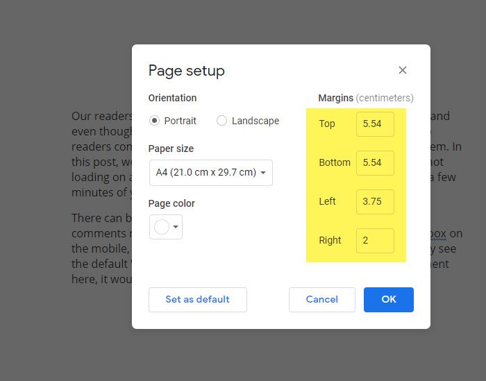 932 Cute Google Docs Change Page Color 