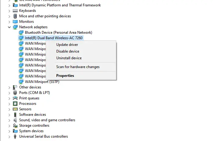 Enable Disable Adapter