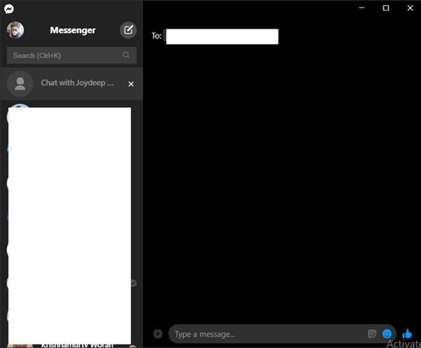 Facebook Messenger App for Windows 10