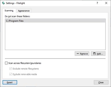 Disk usage statistics