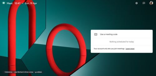 GOOGLE MEET HELPFUL HINTS visual data 7