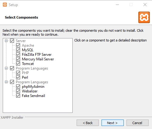 install and configure XAMPP