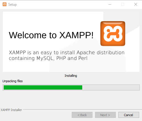 Install, configure XAMPP on Windows 10