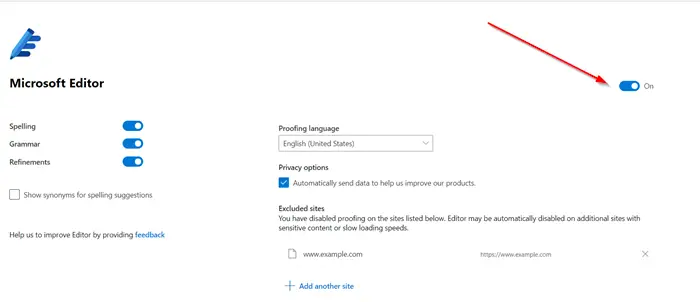 How to use Microsoft Editor