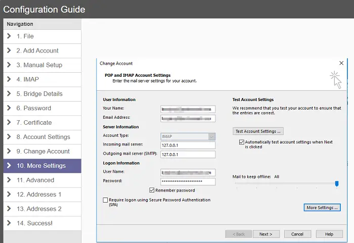 protonmail mac mail server