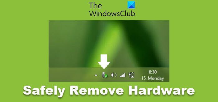 Safely Remove Hardware icon