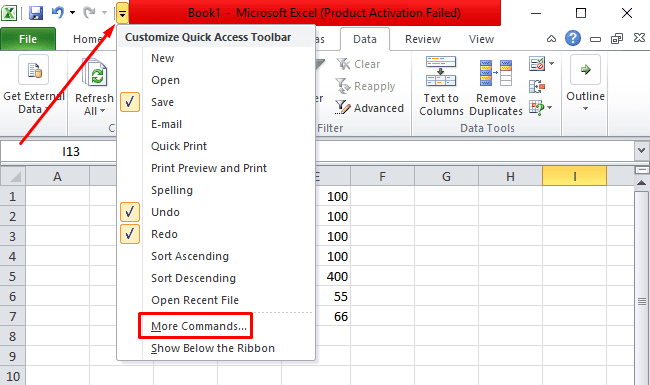 Take Screenshot using Excel Camera